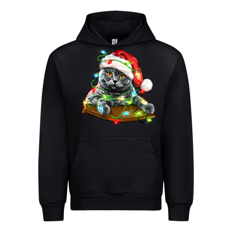 Christmas Scottish Fold Cat Urban Hoodie by LillyAllenDesigns | Teevron