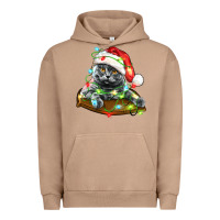 Pigment Burro christmas scottish fold cat Urban Hoodie - LillyAllenDesigns