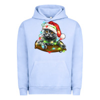 Pigment Grape Ice christmas scottish fold cat Urban Hoodie - LillyAllenDesigns