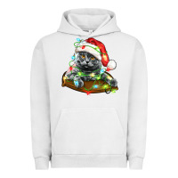 Pigment Lunar Rock christmas scottish fold cat Urban Hoodie - LillyAllenDesigns