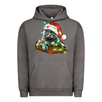 Pigment Tornado christmas scottish fold cat Urban Hoodie - LillyAllenDesigns