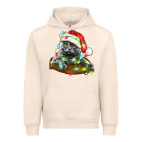 Sandshell christmas scottish fold cat Urban Hoodie - LillyAllenDesigns