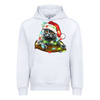 White christmas scottish fold cat Urban Hoodie - LillyAllenDesigns