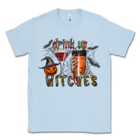 Dusty Blue drink up witches Classic Tee - CowhideDigitalArt