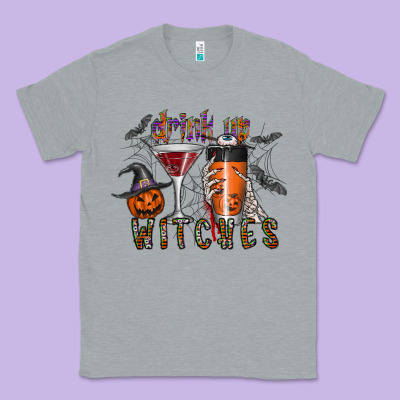 Drink Up Witches Classic Tee Designed By Cowhidedigitalart