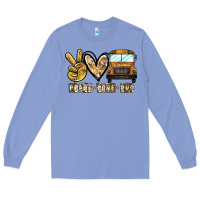 Colony Blue peace love bus Long Sleeve Tee - CowhideDigitalArt
