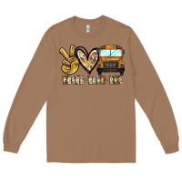Toasted Coconut peace love bus Long Sleeve Tee - CowhideDigitalArt