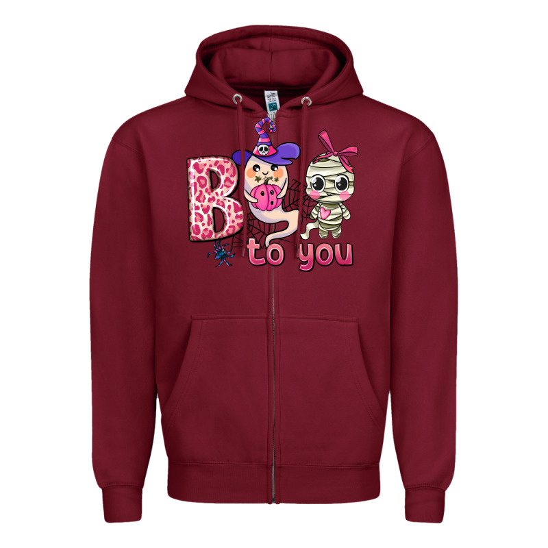 Boo To You Zipper Hoodie by AdoDesignShop | Teevron