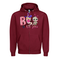 Burgundy boo to you Zipper Hoodie - AdoDesignShop