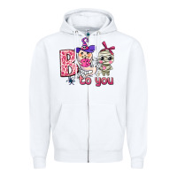 White boo to you Zipper Hoodie - AdoDesignShop