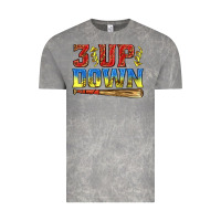 Cloud Rock 3 up 3 down softball Vintage Tee - texasbilliewilder