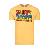 Vintage Mustard 3 up 3 down softball Vintage Tee - texasbilliewilder