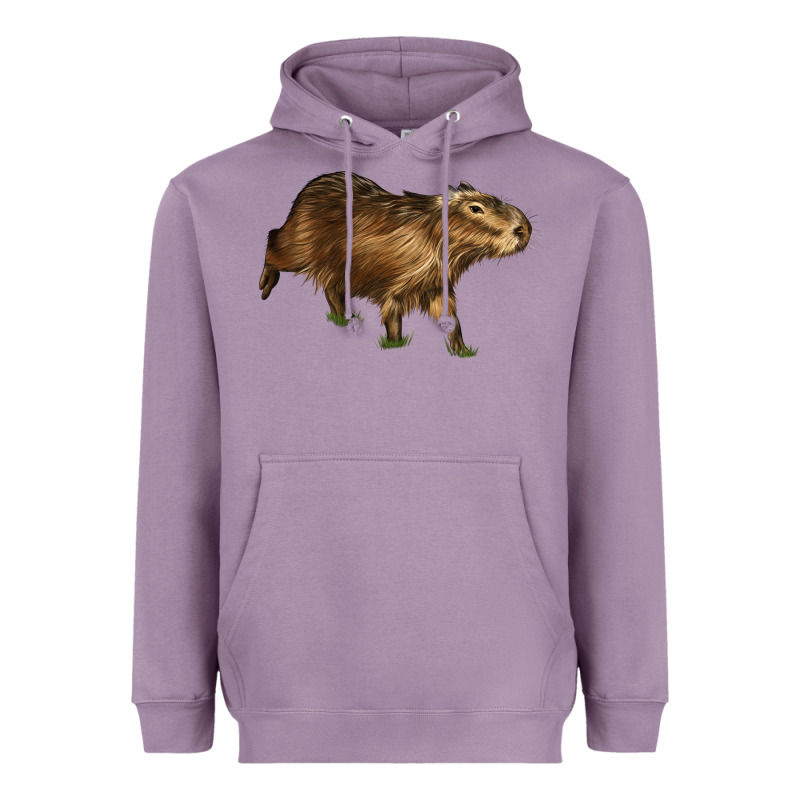 Capybara Heavyweight Hoodie by LillyAllenDesigns | Teevron
