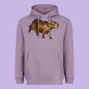 Capybara Heavyweight Hoodie Designed By Lillyallendesigns