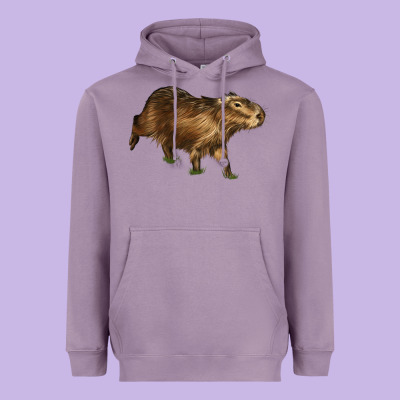 Capybara Heavyweight Hoodie Designed By Lillyallendesigns