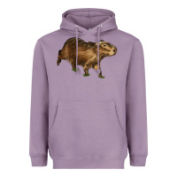 Lavender Capybara Heavyweight Hoodie - LillyAllenDesigns