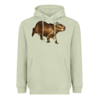Matcha Capybara Heavyweight Hoodie - LillyAllenDesigns