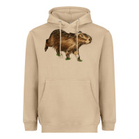 Mushroom Capybara Heavyweight Hoodie - LillyAllenDesigns