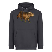 Smoke Capybara Heavyweight Hoodie - LillyAllenDesigns