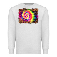 Oatmeal Heather tie die background Premium Sweatshirt - BarkalooDesign