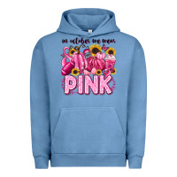 Pigment Pebble Blue in october we wear pink football Urban Hoodie - LillyAllenDesigns