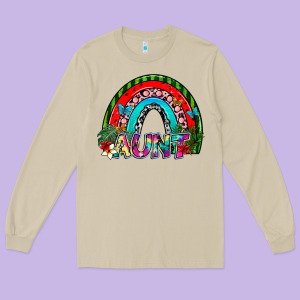 Aunt Long Sleeve Tee Designed By Sublimationcraftshop
