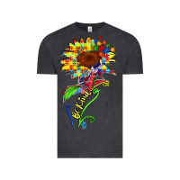 Vintage Black be kind autism sunflower Vintage Tee - Zillion Design Studio