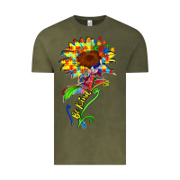 Vintage Olive be kind autism sunflower Vintage Tee - Zillion Design Studio