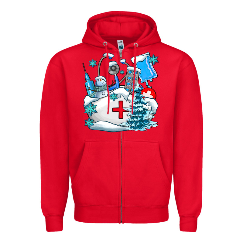 Winter Nurse Life Zipper Hoodie by AdoDesignShop | Teevron