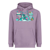 Lavender winter Christmas tree cakes coffee Heavyweight Hoodie - Jasminsmagicworld