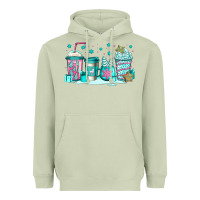 Matcha winter Christmas tree cakes coffee Heavyweight Hoodie - Jasminsmagicworld