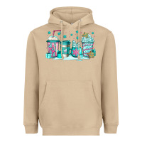 Mushroom winter Christmas tree cakes coffee Heavyweight Hoodie - Jasminsmagicworld
