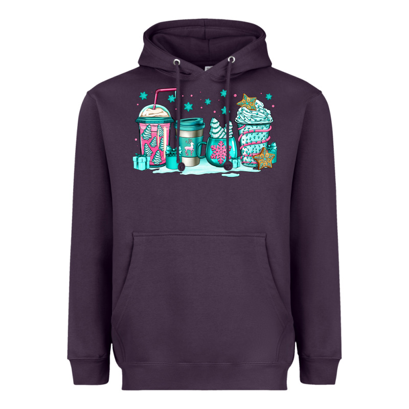 Winter Christmas Tree Cakes Coffee Heavyweight Hoodie by Jasminsmagicworld | Teevron