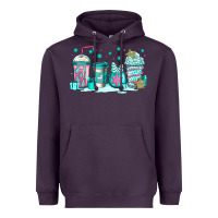 Plum winter Christmas tree cakes coffee Heavyweight Hoodie - Jasminsmagicworld