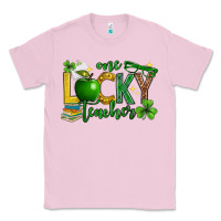 Bubblegum Pink St. Patrick's Day one lucky teacher Classic Tee - Neo Western