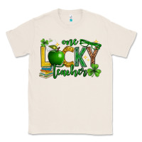 Natural St. Patrick's Day one lucky teacher Classic Tee - Neo Western