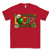 Red St. Patrick's Day one lucky teacher Classic Tee - Neo Western