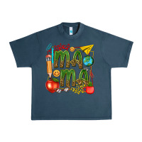 Midnight Navy mama teacher Urban Heavy Tee - texasbilliewilder