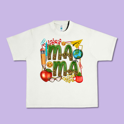 Mama Teacher Urban Heavy Tee Designed By Texasbilliewilder