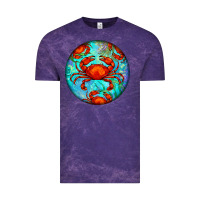 Cloud Purple crab Vintage Tee - BarkalooDesign