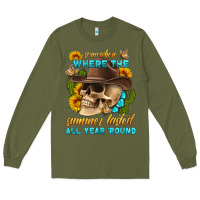 Army Green somewhere where the summer lasted all year 'round Long Sleeve Tee - HRA Design Shop