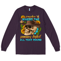 Plum somewhere where the summer lasted all year 'round Long Sleeve Tee - HRA Design Shop
