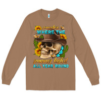 Toasted Coconut somewhere where the summer lasted all year 'round Long Sleeve Tee - HRA Design Shop