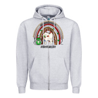 Heather Grey Christmas dental life rainbow Zipper Hoodie - JahusDesignShop