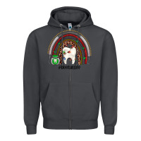 Smoke Christmas dental life rainbow Zipper Hoodie - JahusDesignShop