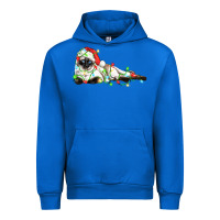 Cobalt christmas siamese cat Urban Hoodie - LillyAllenDesigns