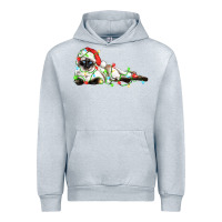 Heather Grey christmas siamese cat Urban Hoodie - LillyAllenDesigns