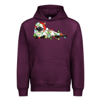 Mauve Wine christmas siamese cat Urban Hoodie - LillyAllenDesigns