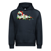 Navy christmas siamese cat Urban Hoodie - LillyAllenDesigns