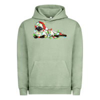 Pigment Oil Green christmas siamese cat Urban Hoodie - LillyAllenDesigns